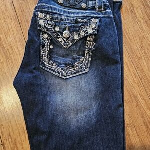 Miss Me Women's Dark Blue Boot Cut Jeans